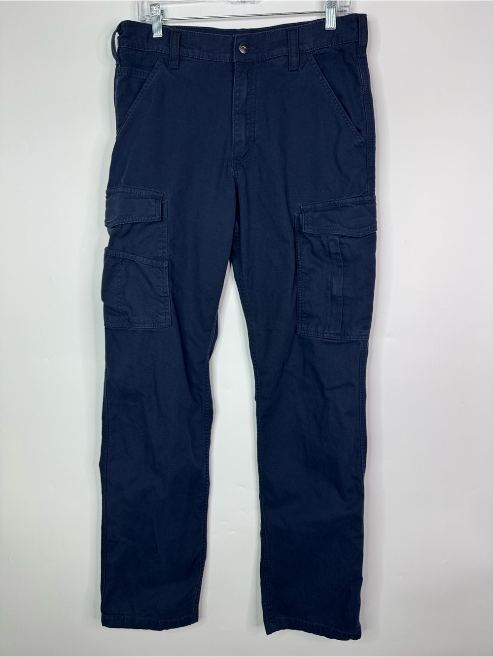 Carhartt 103574 412 Blue Relaxed Straight Rigby Cargo Pant Size 32x36